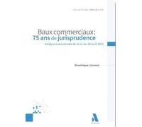 Baux commerciaux : 75 ans de jurisprudence: Analyse transversale de la loi du 30 avril 1951