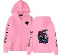 Bauxhie Anime Solo Leveling Sweat à capuche pour homme et femme Sung Jin Woo Cosplay, Rose, S