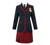 Bauxhie Costume de Umbrella Academy pour homme et femme - Veste de cosplay numéro Five - Short - Uniforme d'école - Costume d'Halloween (femme, XS)
