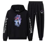 Bauxhie Solo Leveling Sung Jin Woo Cosplay Sweat à capuche et pantalon de survêtement pour homme et femme, Style 8, L