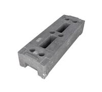 BAUZAUNWELT Pied de clôture en polyéthylène 22 kg - Produit durable avec du polyéthylène recyclé