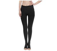 Bauzuoyo Bas de compression médicaux pour homme et femme 20-30 mmHg, classe 2, soutien gradué, longs bas de contention, chaussettes de compression pour varices, œdème, vol uni, extensibles, Noir , M
