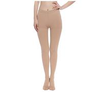 Bauzuoyo Bas de compression médicaux pour homme et femme 20-30 mmHg, classe 2, soutien gradué, longs bas de contention, chaussettes de compression pour varices, œdème, vol uni, extensibles, Blanc., XL