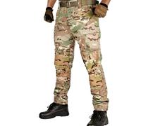 Bauzuoyo Pantalon tactique camouflage pour homme, robuste, respirant, durable, pantalon de trekking, de travail, pantalon fonctionnel pour de nombreuses activités de plein air, Vert kaki, M