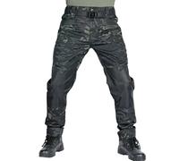 Bauzuoyo Pantalon tactique camouflage pour homme, robuste, respirant, durable, pantalon de trekking, de travail, pantalon fonctionnel pour de nombreuses activités de plein air, gris, XXL
