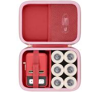 Baval Étui pour imprimante d'étiquettes compatible avec imprimante d'étiquettes thermiques NIIMBOT B21/B1 et papier d'étiquettes de 5,1 cm (étui rouge)