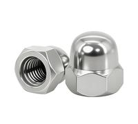 BAVALIN 10 Pièces Écrous Borgnes - Dôme Ecrous Borgne Hexagonal en Acier Inoxydable A2 Cache ecrou pour Vis Boulons Filetés & Tiges Filetées Cache-écrous M10 (10mm)
