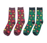 Bavarian Caps 2er Coffret Schafkopf Multi 41-46 Chaussettes Unisexe Vet Broderie