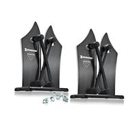 Bavarian Edge Deluxe Lot de 2 aiguiseurs de couteaux professionnels en carbure de tungstène - Aiguiseur de couteaux pour tous les couteaux, y compris les couteaux de scie, en carbure de tungstène