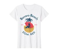 Bavaro Beach République Dominicaine T-Shirt Graphique avec Valeur, Femme, Blanc, XL