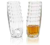 BAVARY Luno Design Verre A Eau Original 300mlx12 - Idéal Comme Verre A Whisky Ou Rhum - Des Verres Cocktails Qui Passe Lave-vaisselle - Résistant À La Chaleur et Convient Aussi En Verres Matcha