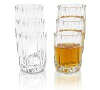 BAVARY Luno Design Verre A Eau Original 6x300ml - Idéal Comme Verre A Whisky Ou Rhum - Des Verres Cocktails Qui Passe Lave-vaisselle - Résistant À La Chaleur et Convient Aussi En Verres Matcha