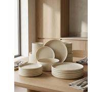 BAVARY Service Vaisselle Granite 25 Pcs, Set De Table & Assiette Ceramique - Service De Table 6 Personnes De Plates & Assiette Creuse, Bols - Vaisselle Et Arts De La Table Micro-Onde/Lave-Vaisselle