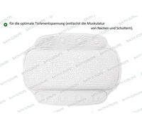 Baveno Blanc Coussin De Cou Insert De Sécurité 32 X 22 Cm - Mousse En PVC.