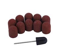 Baverta Capuchon de Ponçage,10Pcs Manchons de Ponçage Outil de Pédicure de Meulage de Tête de Ponçage Dédié pour Polir le Sable