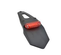 Bavette Arrière Tun'r Pour Moto Avec Feu Arrière Rectangulaire Rouge A Led 12v