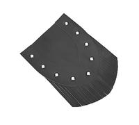 Bavette de Garde-boue Avant de Moto Durable avec Pompon - Matériau PU, Remplacement DIY pour Davidson, (barbe noire)