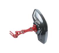 Bavette Moto pour Moto Universelle Garde-Boue Arrière PièceDe Vélo Électrique Roue Protection Contre Les Éclaboussures Pneus(Red)