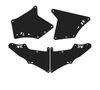 bavette transporter Pour Lexus Pour GX470 2003-2009 Pour GX460 2003-2021 Garde-boue Avant Et Arrière Voiture Bavettes auto(4PCS)