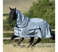 Bavette ventrale pour couverture pour cheval Bucas Buzz-Off & Neck Bleu 165 cm