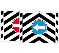 Bavettes anti-éclaboussures Lampa Paire pour camion en PVC avec signaux - 35x30 cm