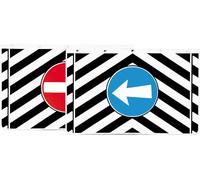 Bavettes anti-éclaboussures Lampa Paire pour camion en PVC avec signaux - 60x40 cm