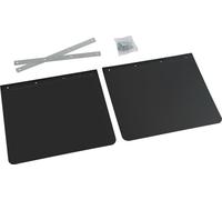 Bavettes anti-projections Lampa Paire pour camion en PVC noir - 35x30 cm