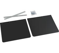 Bavettes anti-projections Lampa Paire pour camion en PVC noir - 40x30 cm
