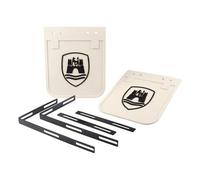 Bavettes arrière WOLFSBURG blanches pour VOLKSWAGEN Combi Bay Window (08/1967-07/1979)