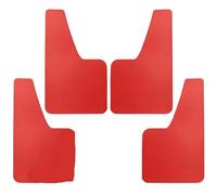 Bavettes Avant Et Arrière Universelles pour Voitur pour Ford Fiesta 5 6 7 RS St ST150 ST180 ST200 St Line ST500 Zetec S Garde Boue en Fibre de Carbone Rallye Voiture(4Pcs Red)