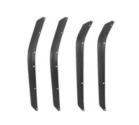 Bavettes Avant Et Arrière Voiture Pour Wrangler Pour JK 2007-2017 4 Pièces/ensemble Extension D'évasements Avant Et Arrière Voiture En Plastique ABS Sourcil Élargi