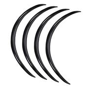 Bavettes de Voiture 73cm 29" Fibre Carbone Roue Sourcil Passage Fender Couverture Garniture Garde Boue Bandes Protection Lèvres Bavettes Autocollants(4PCS Black)