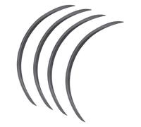 Bavettes de Voiture 73cm 29" Fibre Carbone Roue Sourcil Passage Fender Couverture Garniture Garde Boue Bandes Protection Lèvres Bavettes Autocollants(4PCS Carbon Fiber)