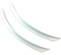 Bavettes de voiture Sourcils de roue universels pour garde-boue, 2 pièces, bande Anti-collision, accessoires voiture, sourcil, côté décoratif pour(Blanc)