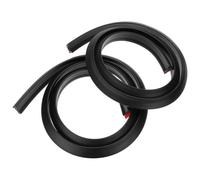 Bavettes Garde-Boue Extensions Bande d'arc Roue 1.5m Anti-Rayures Protection Contre Les Éclaboussures Voiture Extension Évasée Garde-Boue Garniture Moulage De Sourcils(4 X Black)