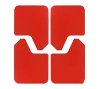 Bavettes Garde-Boue Lot De 4 Garde-boues Anti-éclaboussures pour Voiture, Garde-Boue pour Évasements avec Quincaillerie, Accessoires Universels Avant Et Arrière Rouges Bavettes Garde-Boue Voiture