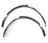 Bavettes Garde-Boue pour Corvette C8 2020-2024 Élargisseurs d'ailes Arrière Moulures Et Garnitures Noires Brillantes Kit Carrosserie(Glossy Black)