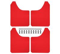 Bavettes Garde-Boue Pour Mitsubishi Pour Pajero Pour Evolution Pour Evo Sport Garde-boue En Fiber De Carbone Garniture Passage Roue(Red)