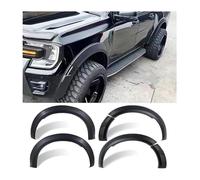 Bavettes Garde-Boue pour Ranger 2022 2023 pour Wildtrak pour Wildtrak-X 4X4 Accessoires Voiture 6 Pièces 5 ''élargir l'arc Roue des Évasements Garde-Boue(No Sensor Hole)