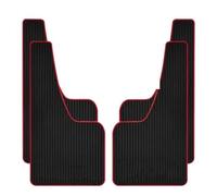 Bavettes pour Auto Garde-Boue Universel pour Roues Avant Et Arrière Garde-Boue pour Voiture SUV Camion Tout-Terrain Mudguard(4pcs Large Red)