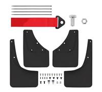 Bavettes pour Auto pour Suzuki pour Jimny pour Sierra JB64 JB74 2019-2023 Garde-Boue avec Sangle De Remorquage JDM Mudguard(4Pcs-with Tow Strap)
