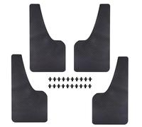 Bavettes Voiture Pour Fiat 500, 500C, 500L, 500X, 500e Pour Abarth 595, 695 : Bavettes Garde-boue Imitation Fibre De Carbone