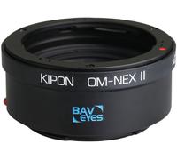 Baveyes Adaptateur Olympus OM compatible avec Sony E (0.7x) II - APS-C, ouverture +1 diaphragme, finition précise, utilisation manuelle, réduit le cercle d'image plein format à APS-C