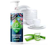 Baviette 500ml Liquide vaisselle à l’Aloe Vera - Nettoyage doux et efficace de la vaisselle - Doux pour la peau, concentré et délicatement parfumé pour une cuisine soignée