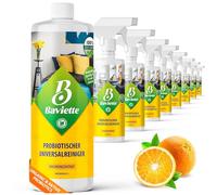 Baviette 500ml Nettoyant universel probiotique concentré - parfum Orange-Basilic biodégradable et économique - pour surfaces lavables de la cuisine, salle de bains, verre et plastique