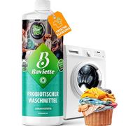 Baviette Lessive liquide 1 L à la formule probiotique et fraîcheur menthe - Soin du linge doux et biodégradable pour vêtements de sport, textiles techniques, linge quotidien et vêtements pour bébé