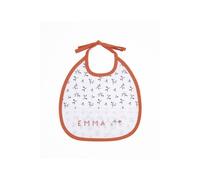 Bavoir À Broder 3 Mois "Feuillage" - Dmc Orange