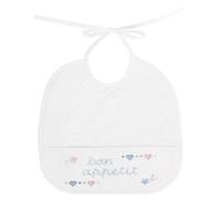 Bavoir À Broder 6 Mois , Blanc