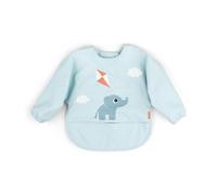 Bavoir à manches avec poche Playground bleu