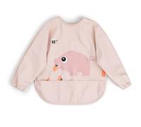 Bavoir à manches avec poche tiny farm rose